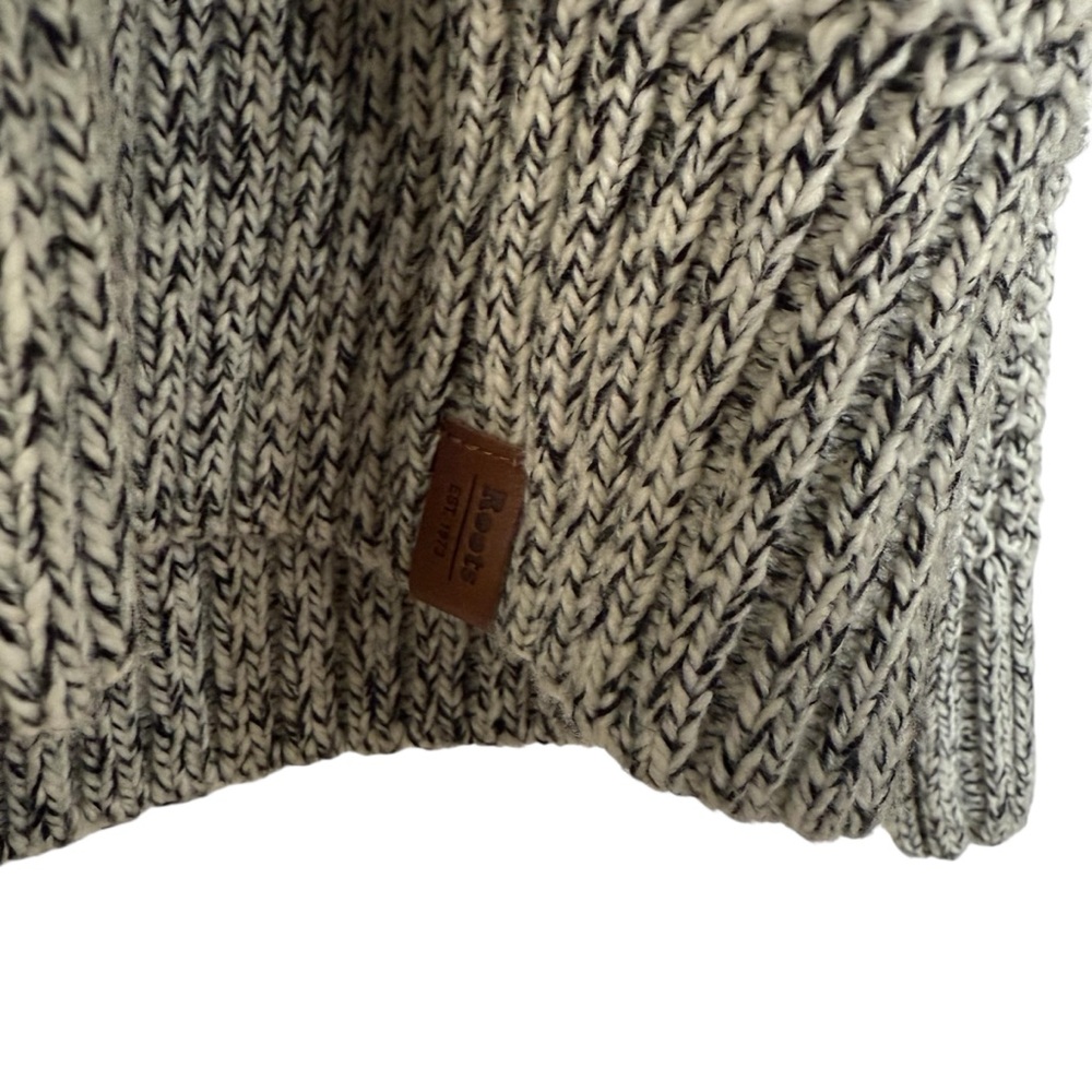 Roots Salt and Pepper Mock Neck Henley Sweater Men’s Size Large L - Picture 5 of 13
